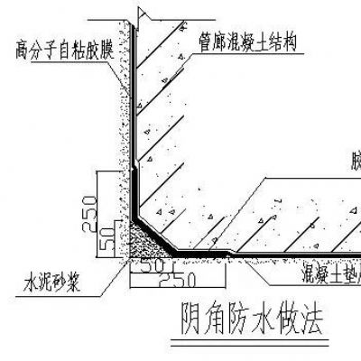 高分子自粘胶膜管廊施工工艺